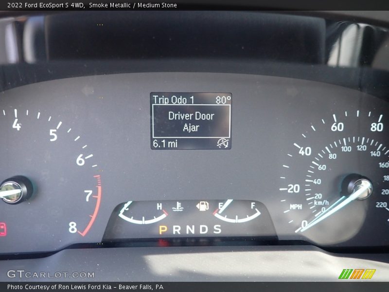 Smoke Metallic / Medium Stone 2022 Ford EcoSport S 4WD