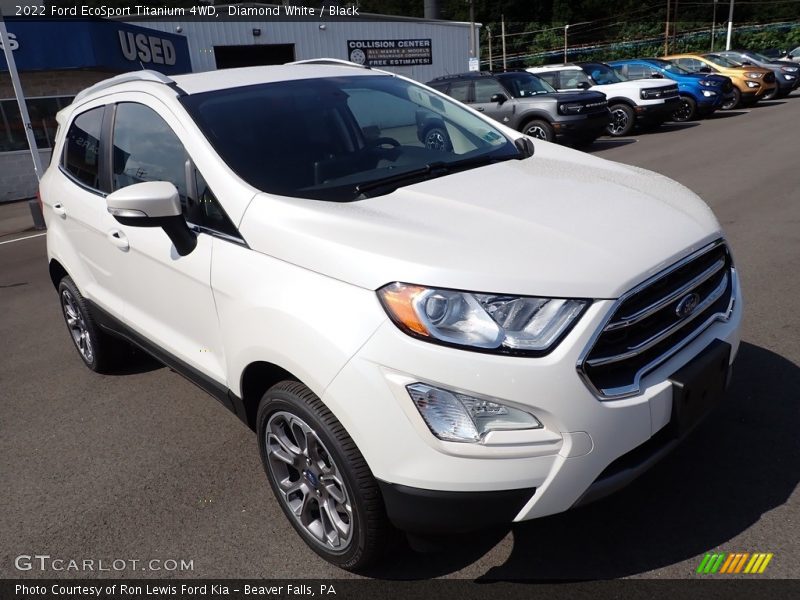 Diamond White / Black 2022 Ford EcoSport Titanium 4WD