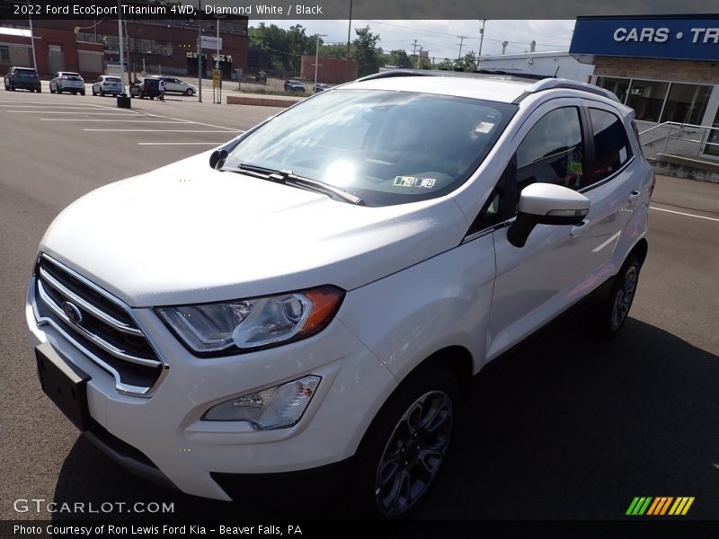Diamond White / Black 2022 Ford EcoSport Titanium 4WD