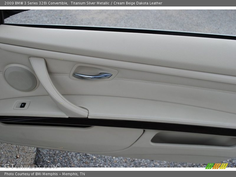 Titanium Silver Metallic / Cream Beige Dakota Leather 2009 BMW 3 Series 328i Convertible