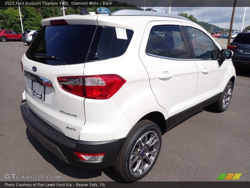Diamond White / Black 2022 Ford EcoSport Titanium 4WD