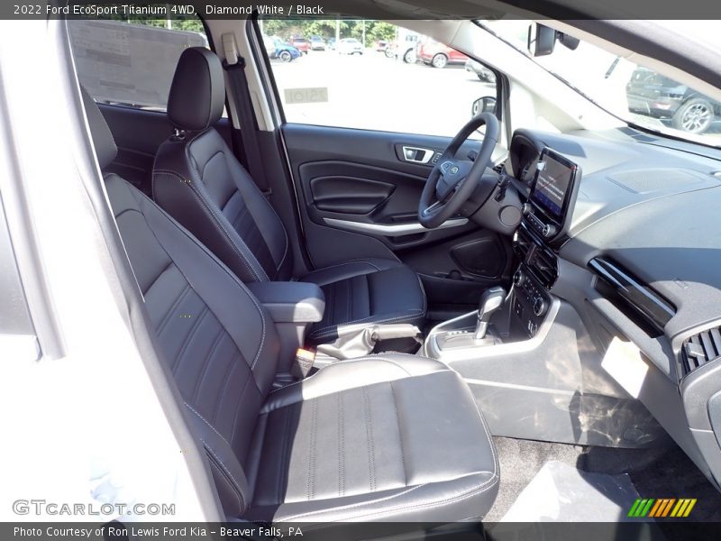 Diamond White / Black 2022 Ford EcoSport Titanium 4WD