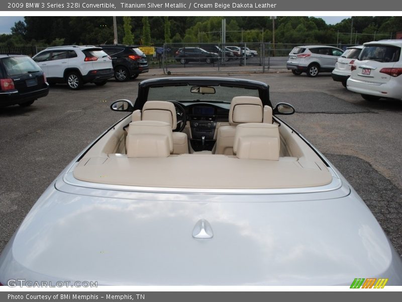 Titanium Silver Metallic / Cream Beige Dakota Leather 2009 BMW 3 Series 328i Convertible