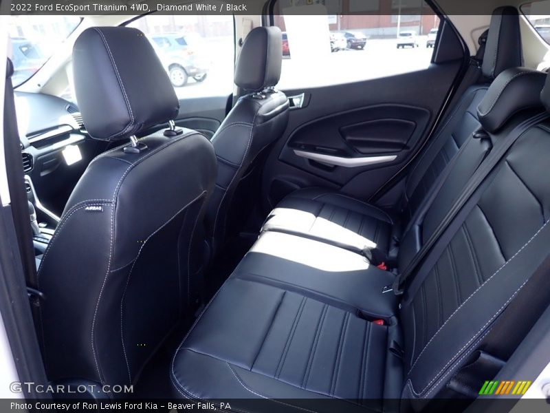Diamond White / Black 2022 Ford EcoSport Titanium 4WD