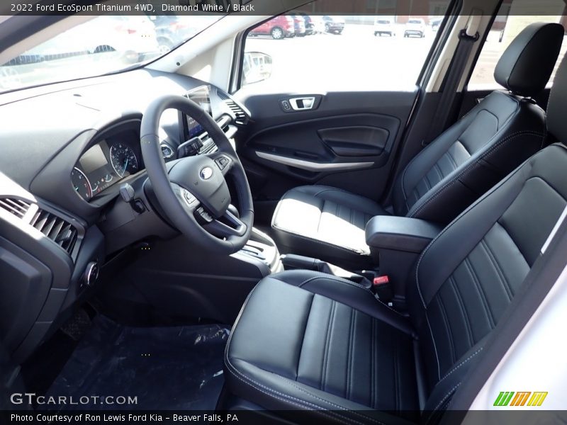 Diamond White / Black 2022 Ford EcoSport Titanium 4WD