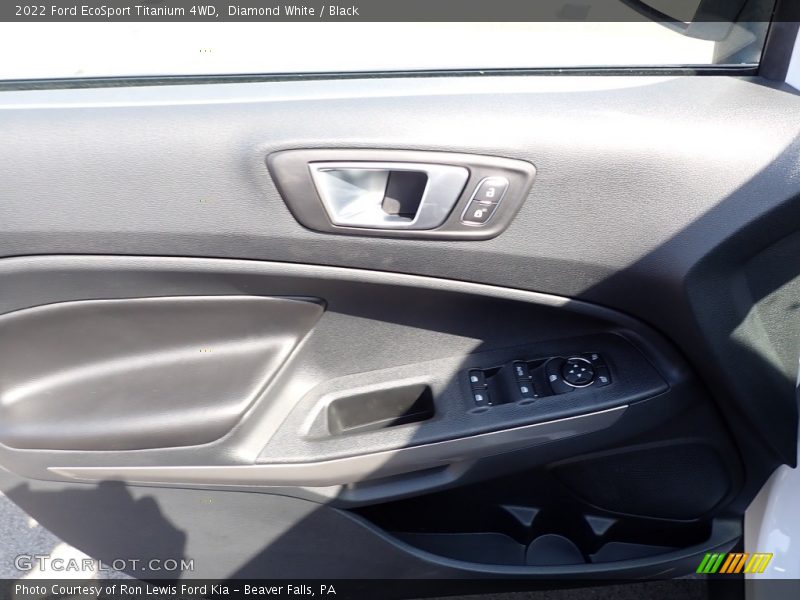 Diamond White / Black 2022 Ford EcoSport Titanium 4WD