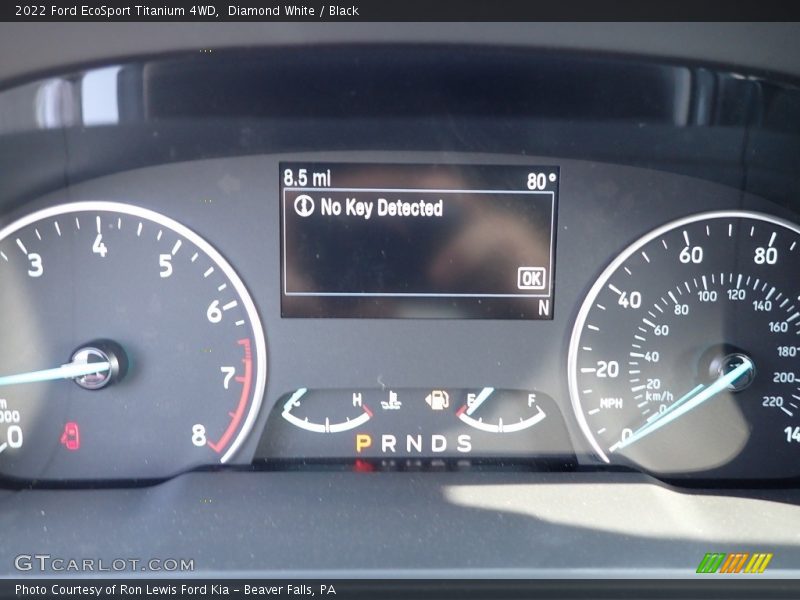Diamond White / Black 2022 Ford EcoSport Titanium 4WD
