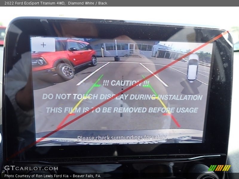 Diamond White / Black 2022 Ford EcoSport Titanium 4WD
