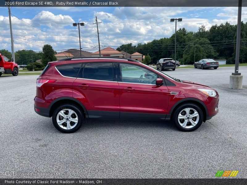 Ruby Red Metallic / Charcoal Black 2016 Ford Escape SE 4WD