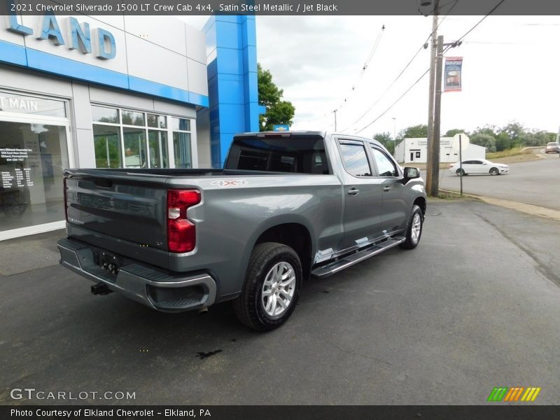 Satin Steel Metallic / Jet Black 2021 Chevrolet Silverado 1500 LT Crew Cab 4x4