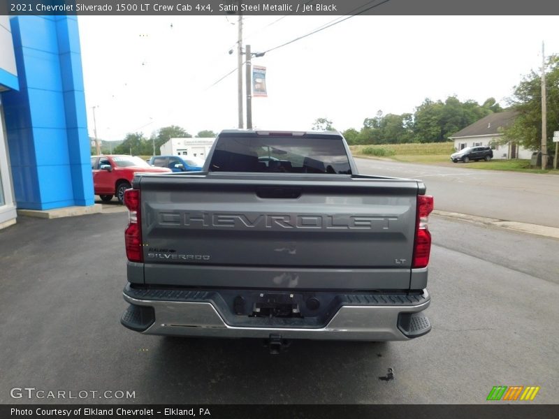Satin Steel Metallic / Jet Black 2021 Chevrolet Silverado 1500 LT Crew Cab 4x4