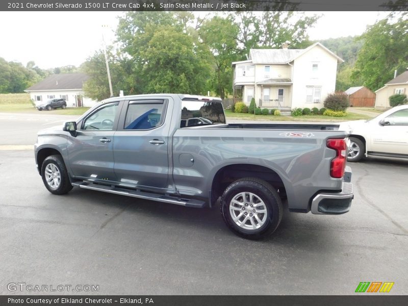 Satin Steel Metallic / Jet Black 2021 Chevrolet Silverado 1500 LT Crew Cab 4x4