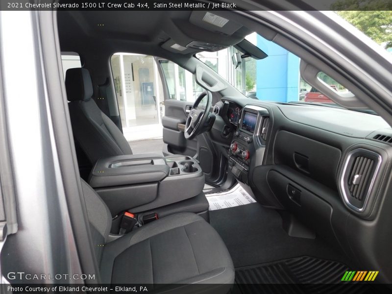 Satin Steel Metallic / Jet Black 2021 Chevrolet Silverado 1500 LT Crew Cab 4x4