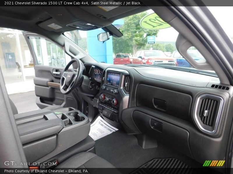 Satin Steel Metallic / Jet Black 2021 Chevrolet Silverado 1500 LT Crew Cab 4x4
