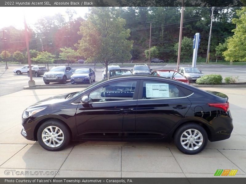 Absolute Black / Black 2022 Hyundai Accent SEL