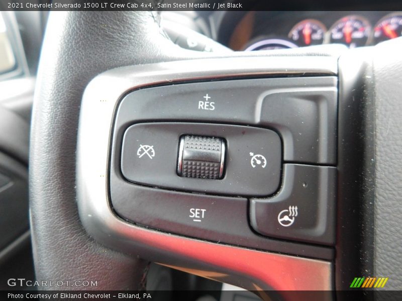 Satin Steel Metallic / Jet Black 2021 Chevrolet Silverado 1500 LT Crew Cab 4x4