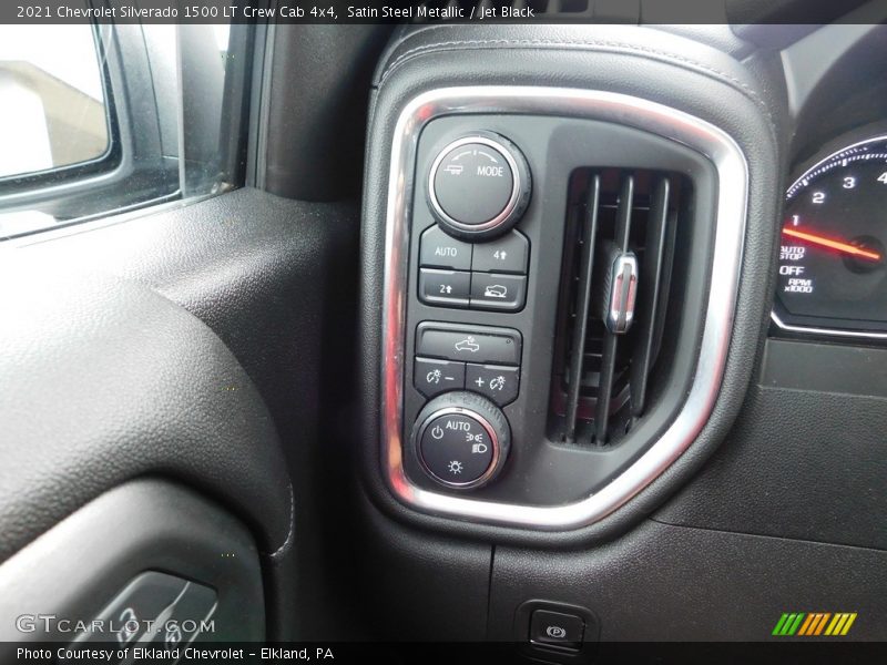 Satin Steel Metallic / Jet Black 2021 Chevrolet Silverado 1500 LT Crew Cab 4x4