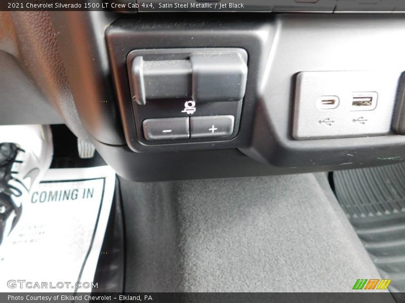 Satin Steel Metallic / Jet Black 2021 Chevrolet Silverado 1500 LT Crew Cab 4x4