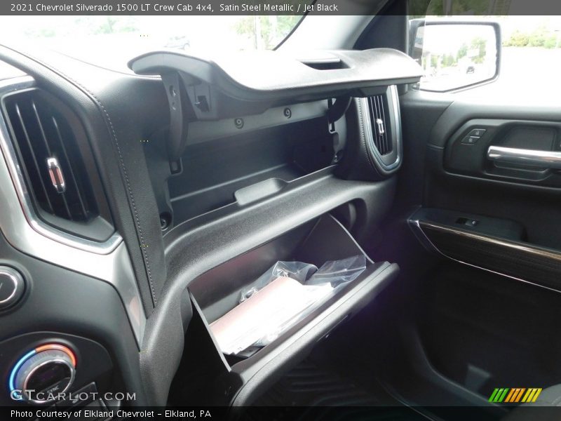 Satin Steel Metallic / Jet Black 2021 Chevrolet Silverado 1500 LT Crew Cab 4x4
