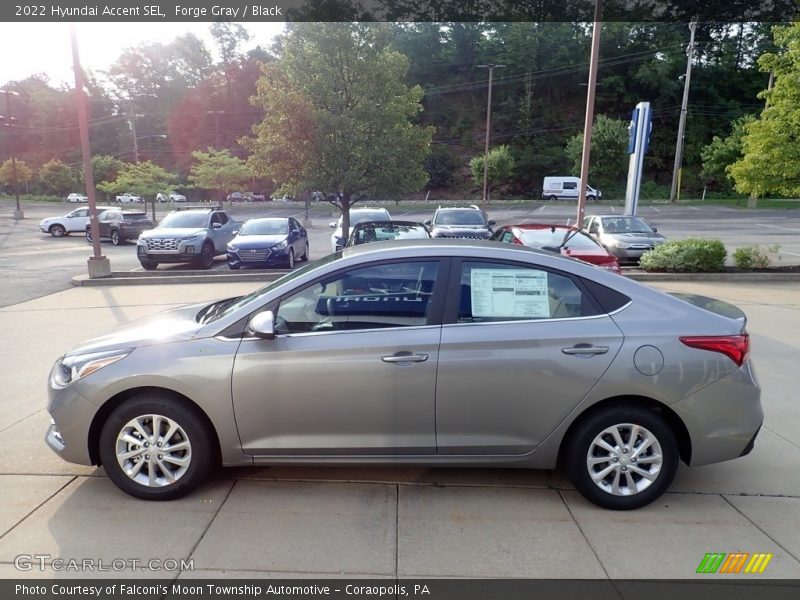 Forge Gray / Black 2022 Hyundai Accent SEL