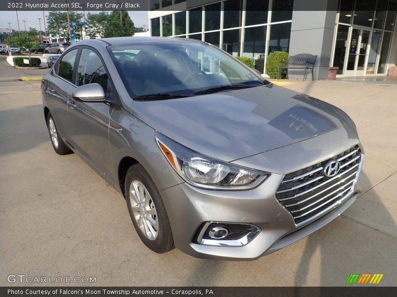 Forge Gray / Black 2022 Hyundai Accent SEL