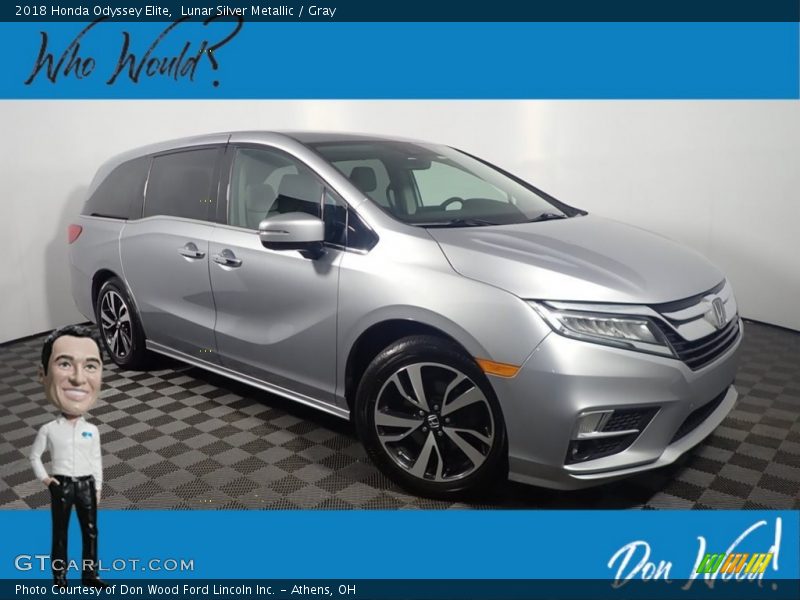 Lunar Silver Metallic / Gray 2018 Honda Odyssey Elite