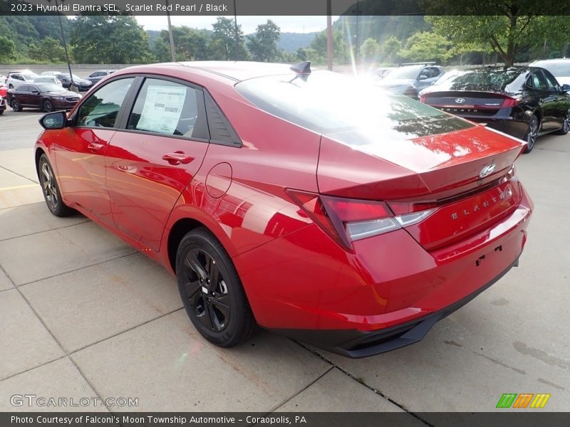 Scarlet Red Pearl / Black 2023 Hyundai Elantra SEL