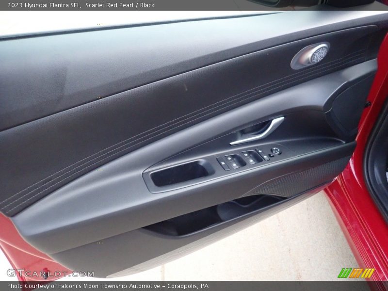Scarlet Red Pearl / Black 2023 Hyundai Elantra SEL