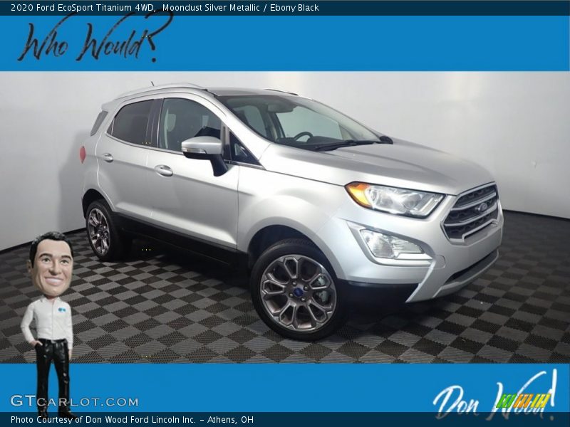 Moondust Silver Metallic / Ebony Black 2020 Ford EcoSport Titanium 4WD