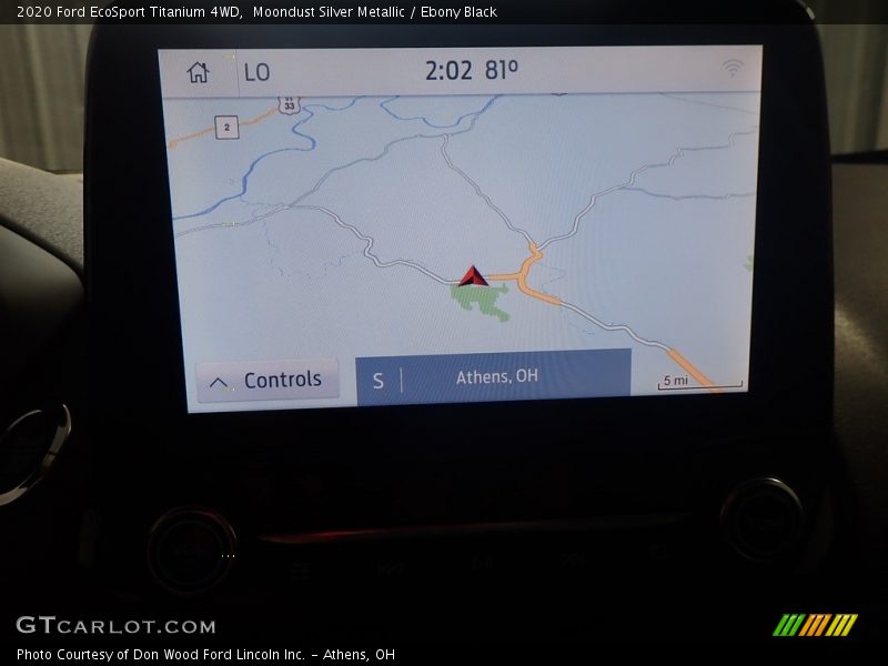 Moondust Silver Metallic / Ebony Black 2020 Ford EcoSport Titanium 4WD