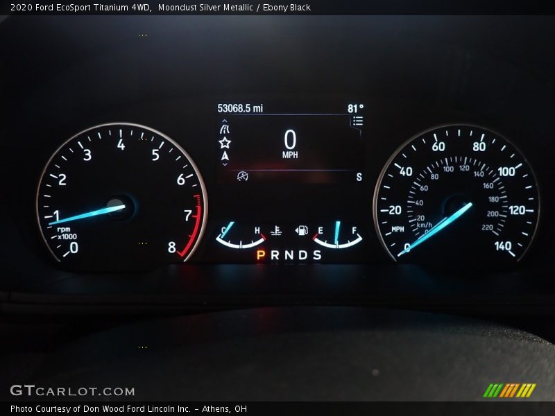 Moondust Silver Metallic / Ebony Black 2020 Ford EcoSport Titanium 4WD