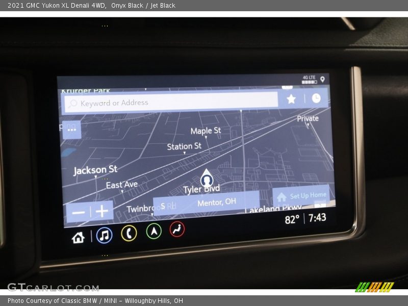 Navigation of 2021 Yukon XL Denali 4WD