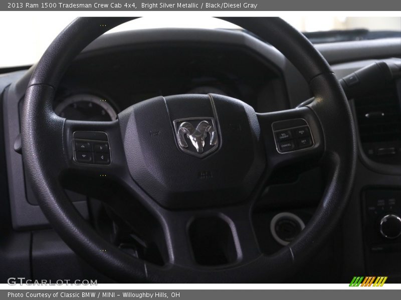 Bright Silver Metallic / Black/Diesel Gray 2013 Ram 1500 Tradesman Crew Cab 4x4