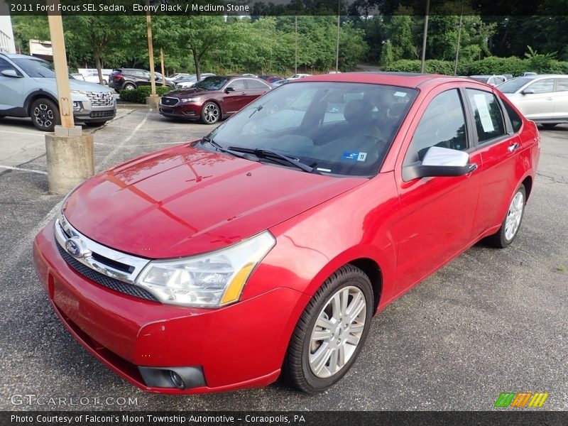 Ebony Black / Medium Stone 2011 Ford Focus SEL Sedan