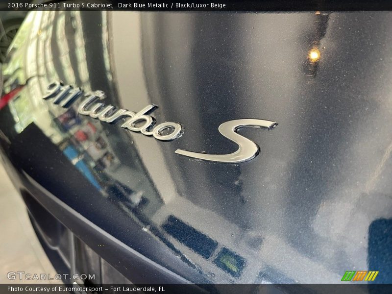  2016 911 Turbo S Cabriolet Logo