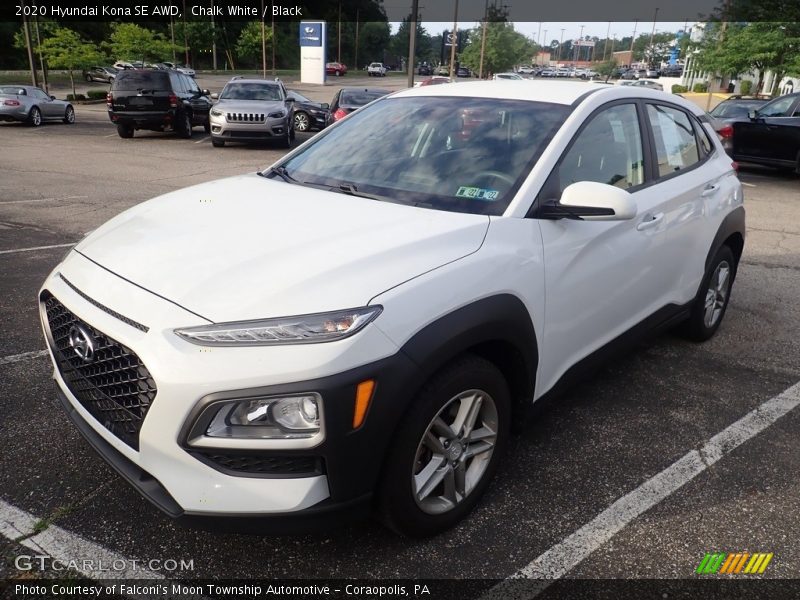 Chalk White / Black 2020 Hyundai Kona SE AWD