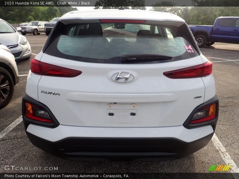 Chalk White / Black 2020 Hyundai Kona SE AWD