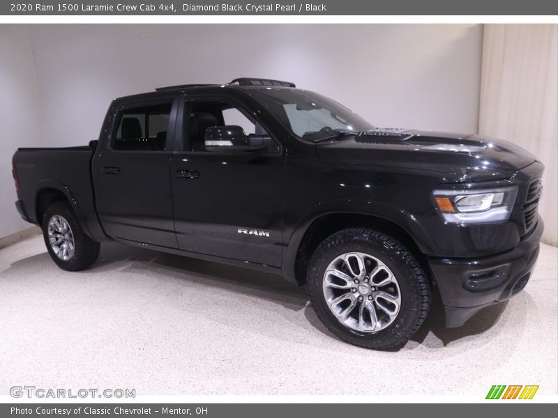 Diamond Black Crystal Pearl / Black 2020 Ram 1500 Laramie Crew Cab 4x4