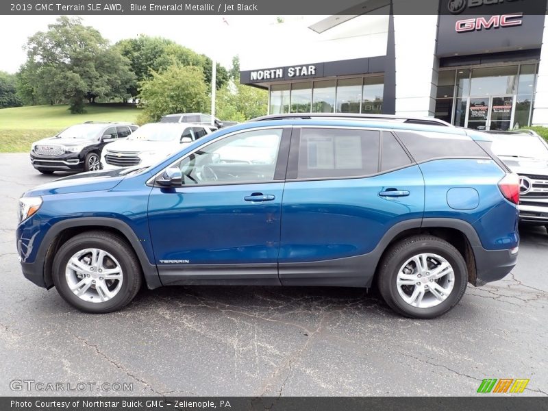 Blue Emerald Metallic / Jet Black 2019 GMC Terrain SLE AWD