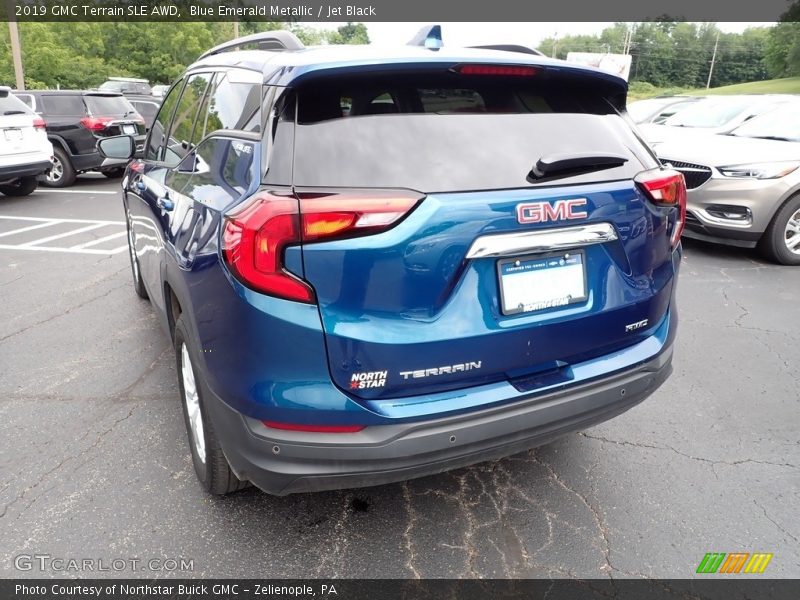 Blue Emerald Metallic / Jet Black 2019 GMC Terrain SLE AWD