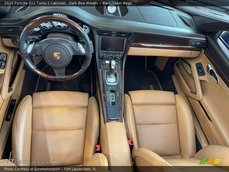  2016 911 Turbo S Cabriolet Black/Luxor Beige Interior