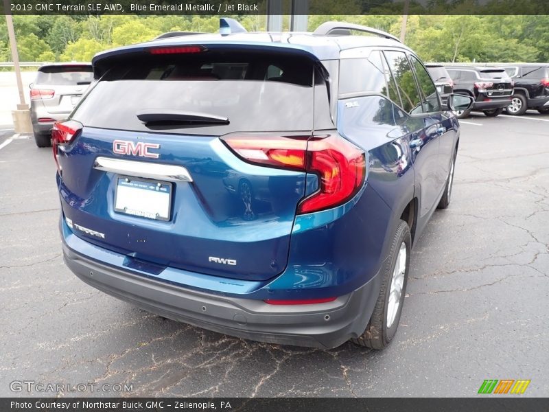 Blue Emerald Metallic / Jet Black 2019 GMC Terrain SLE AWD
