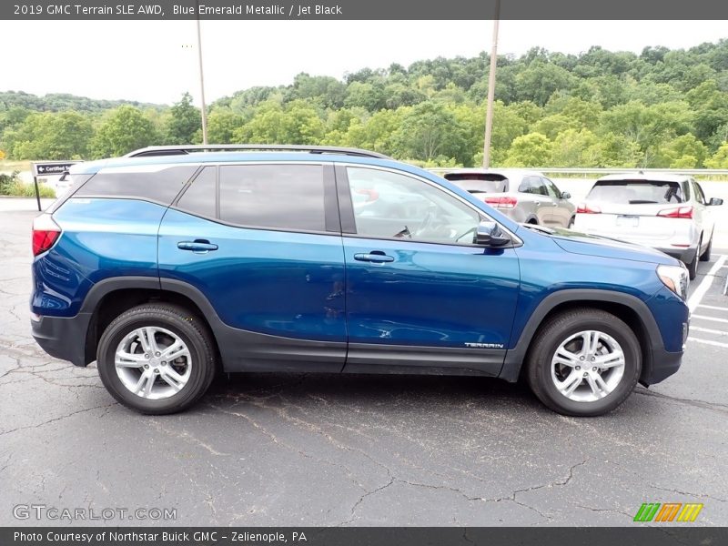 Blue Emerald Metallic / Jet Black 2019 GMC Terrain SLE AWD