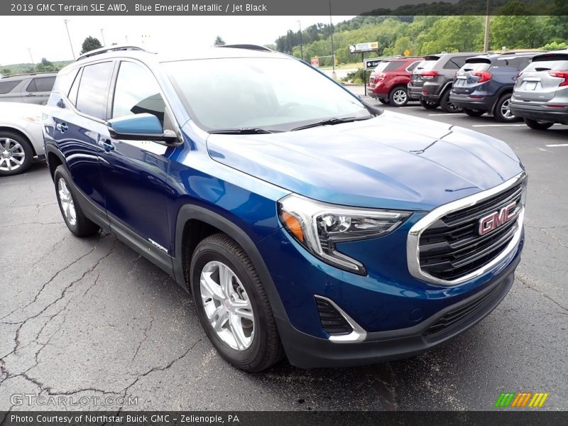 Blue Emerald Metallic / Jet Black 2019 GMC Terrain SLE AWD