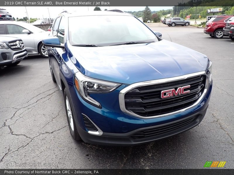 Blue Emerald Metallic / Jet Black 2019 GMC Terrain SLE AWD