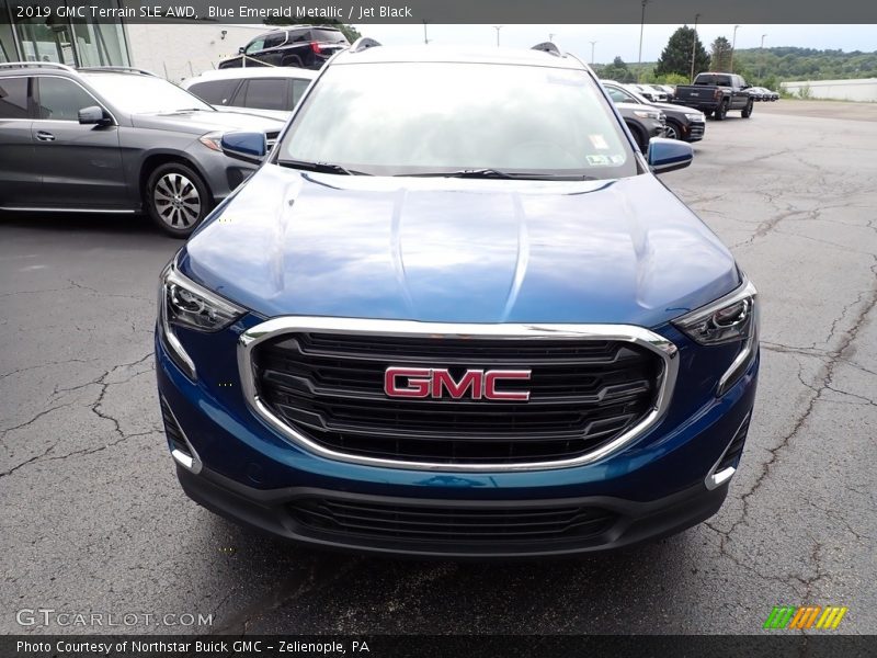 Blue Emerald Metallic / Jet Black 2019 GMC Terrain SLE AWD