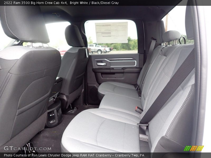 Rear Seat of 2022 3500 Big Horn Crew Cab 4x4