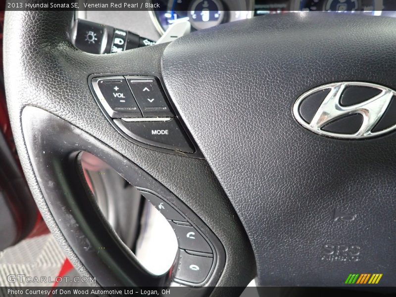 Venetian Red Pearl / Black 2013 Hyundai Sonata SE