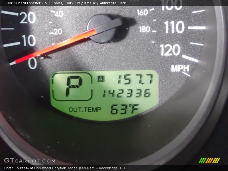 Dark Gray Metallic / Anthracite Black 2008 Subaru Forester 2.5 X Sports