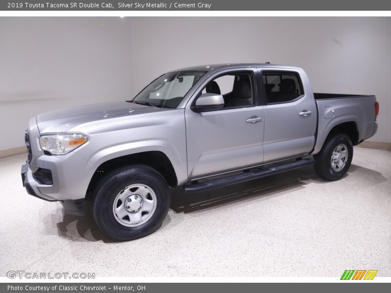 Silver Sky Metallic / Cement Gray 2019 Toyota Tacoma SR Double Cab